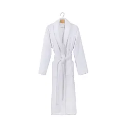 Халат махровий unisex Lotus Home - Basic Soft білий 2XL - мініатюра 8
