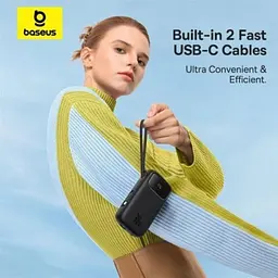 Зовнішній акумулятор power bank Baseus QPow2 20000 mAh 30w (P10055009113-00) чорний - мініатюра 7