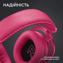Навушники Logitech G Pro X 2 Lightspeed Wireless Magenta (981-001275) - мініатюра 10