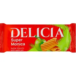 Печиво Delicia Супер-Моніка з яблучним повидлом 170 г (874070)