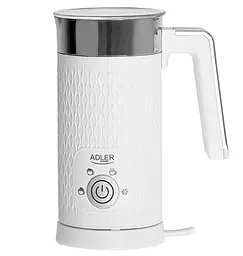 Спінювач молока Adler AD 4494 white - спінювання та підігрів (латте та капучино) - мініатюра 1