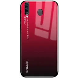 Чохол-бампер Primolux Gradient Glass для Samsung Galaxy M30 2019 (SMM305) Red - мініатюра 2