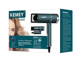 Фен Kemey KM-9825 3500 Вт 3 Зелений (2390000003) - мініатюра 4