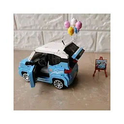 Конструктор LOZ mini Автомобіль MINI блакитний (1131) - мініатюра 7