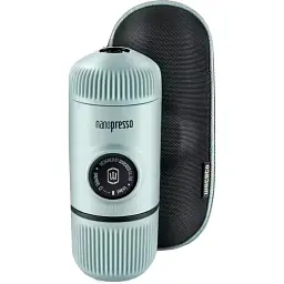 Портативна еспресо-кавоварка Wacaco Nanopresso з чохлом Blue