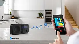 Радіоприймач портативний Sharp DRP420BK Black DAB+, FM, Bluetooth, батарейки, мережа - мініатюра 9