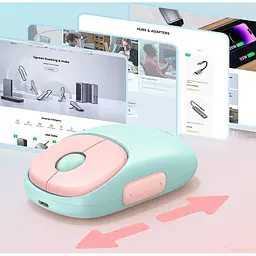 Акумуляторна бездротова миша UGREEN MU102 FUN+ 2 стандартна бірюзова (м'ятна) - мініатюра 7