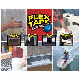 Міцна, прогумована, водонепроникна стрічка Flex Tape 20х150 см (великий) - мініатюра 3