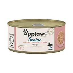 Консервований корм для літніх котів Applaws Senior Tuna Fillet with Salmon з тунцем та лососем 70 г