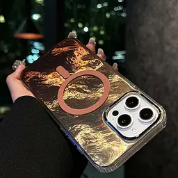 Чохол TPU Shiny Mountain (MagFit) для Apple iPhone 16 Pro (6.3) Chocolate - мініатюра 3