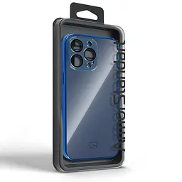Чехол-накладка для Apple iPhone 15 Pro Max, Replica MagSafe, синий, противоударный защитный чехол с магнитным кольцом MagSafe, защита всего корпуса, TPU+PC, зеркальный, выступающий бортик вокруг экрана, ArmorStandart (ARM76238) - мініатюра 5