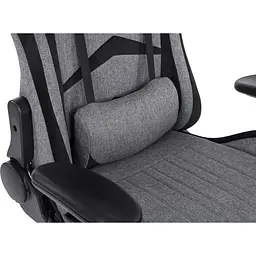 Геймерське крісло GT Racer сіре із чорним (X-2534-F Fabric Gray/Black Suede) - мініатюра 7