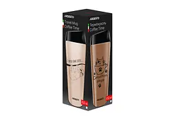 Термочашка Ardesto Coffee time Raccoon 450 мл коричневий - мініатюра 3