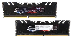 Оперативна пам'ять G.Skill 16GB (2x8GB) DDR4 3200MHz Flare X Black (F4-3200C16D-16GFX)