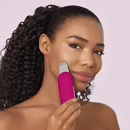 Мікрострумовий скрабер для шкіри та усунення чорних точок GESKE MicroCurrent Skin Scrubber & Blackhead Remover 9 в 1 бузковий - мініатюра 7