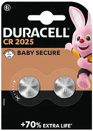 Спеціальна літієва батарейка типу «таблетка» Duracell 2025 3V, (DL2025/CR2025), 2 шт. (6409618)