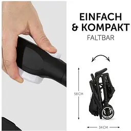 Прогулянкова коляска Hauck Travel N Care Black, чорна (16014-5) - мініатюра 6