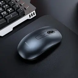 Мишка бездротова Borofone BG13 Winner 2.4G business wireless mouse 800-1200-1600 dpi чорна - мініатюра 8