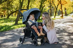 Прогулянкова коляска 4Baby Rapid XXIII Melange Light Grey - мініатюра 3