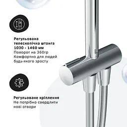 Душова система без змішувача AM.PM Gem ShowerSpot F0790000 - мініатюра 6