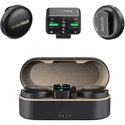 Мікрофонна радіосистема Anker AnkerWork M650 (2 TX + 1 RX) Combo Black [150884] - мініатюра 2