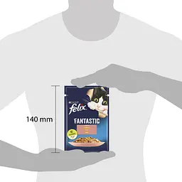 Вологий корм для котів Felix Fantastic з лососем 2.21 кг (26 шт. х 85 г) - мініатюра 4