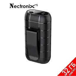 Міні диктофон з великим часом роботи роботи Nectronix A50+, з пам'яттю 32 Гб, кліпса, магніт (100836-32) - мініатюра 2