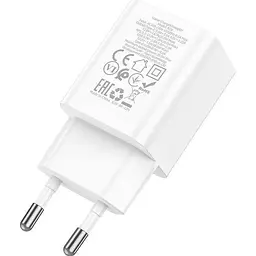 Мережевий зарядний пристрій Hoco N28 Founder 20W White [93097] - мініатюра 3