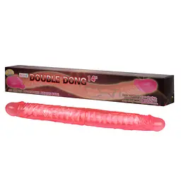 Двосторонній фалоімітатор - Double Dong Pink, 14"