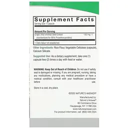 Виноградні кісточки Nature's Answer Grape Seed 150 мг 60 вегетаріанських капсул - мініатюра 3