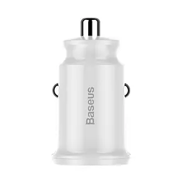 Автомобільний зарядний пристрій Baseus Grain Car Charger 3.1A White [CCALL-ML02] [73368] - мініатюра 4