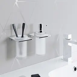 Дозатор рідкого мила Sonia S-Cube 166848, Хром - мініатюра 3