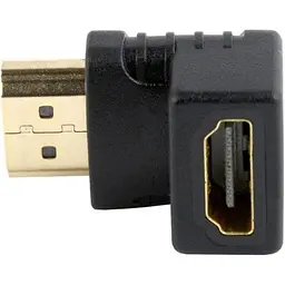 Перехідник Cablexpert HDMI-HDMI з'єднувач 90 градусів (A-HDMI90-FML) - мініатюра 2
