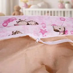 Підковдра MirSon Ranforce Elite Tiny Giraffes pink 110х140 см (2200012573204) - мініатюра 6