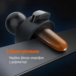 Універсальний автотримач ColorWay Gravity Mechanical Car Mount Black (CW-CHG18-BK) - мініатюра 8