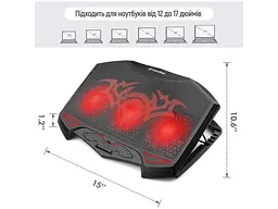 Підставка для ноутбука ColorWay Game Pro H1 Black (CW-CGPH1) - мініатюра 7
