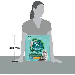 Сухий корм для дорослих котів Purina One Adult Dual Nature Spirulina з куркою 1.4 кг (12425096) - мініатюра 3
