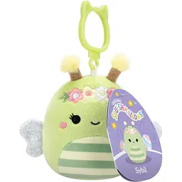 М'яка іграшка на кліпсі Squishmallows Бджілка Сібіл 9 см (SQCP00460) - мініатюра 2