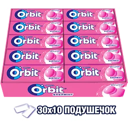 Гумка жувальна Orbit Bubblemint, 14 г (609133) - мініатюра 6