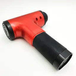 М'язовий масажер для тіла ручний акумуляторний портативний 4 насадки Fascial Gun MP-320 червоний - мініатюра 6