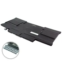 Акумулятор для ноутбука Apple A1496 (Apple MacBook Air A1466 (2013–2017)) 7.6V 7150 mAh 55Wh Black - мініатюра 2