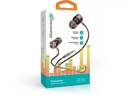 Наушники с микрофоном Grand-X EP-71B Black - миниатюра 2