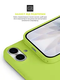 Силиконовый чехол с MagSafe для Apple iPhone 17, ICON2 MagCase, желтый, противоударный, панель с мягкой подкладкой, защита всего корпуса, поддержка беспроводной зарядки, совместим с защитными стеклами и пленками, ArmorStandart (ARM88990) - мініатюра 5