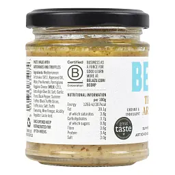 Соус Belazu Pesto з артишоками та трюфелем 165 г - мініатюра 3