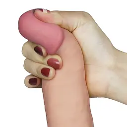 Вібратор Lovetoy The Ultra Soft Dude Реалістичний, 20 см - мініатюра 3