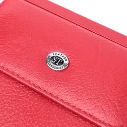 Зручне жіноче портмоне з натуральної шкіри ST Leather 22723 червоний - мініатюра 6