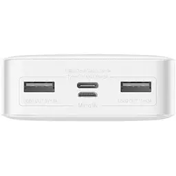 Акумулятор зовнішній Baseus Bipow Digital Display Overseas 20000mAh 15W (PPBD050102) білий - мініатюра 4
