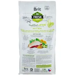 Сухий корм Brit Fresh для дорослих активних собак з качкою та пшоном 12 кг - мініатюра 3
