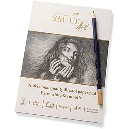 Склейка для графіки SM-LT Art Pro Create (Bristol) А5 (14.8х21 см) 308г/м2 10л екстра білий папір - мініатюра 2