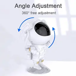 Іграшка-нічник Astronaut Проектор галактики лазерний Астронавт з пультом білий - мініатюра 5